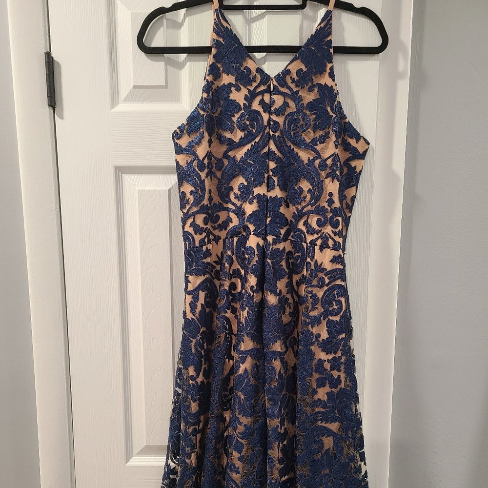 DRESS THE POPULATION Blair Embellished Fit & Flare Dress - Picture 1 of 3